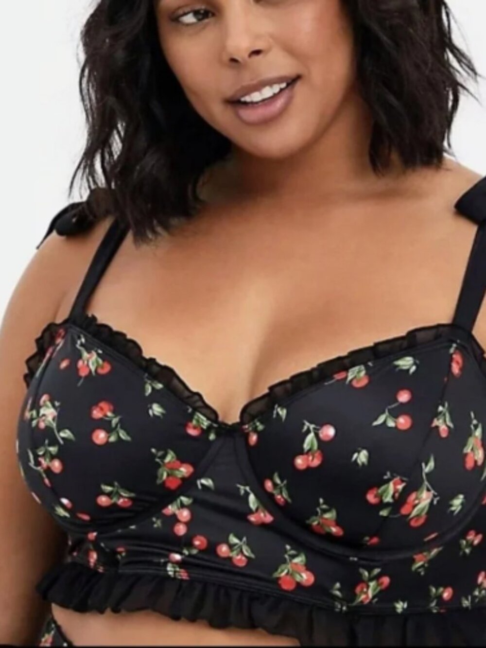 NWT Torrid Size 1X Black Cherry Print Bra